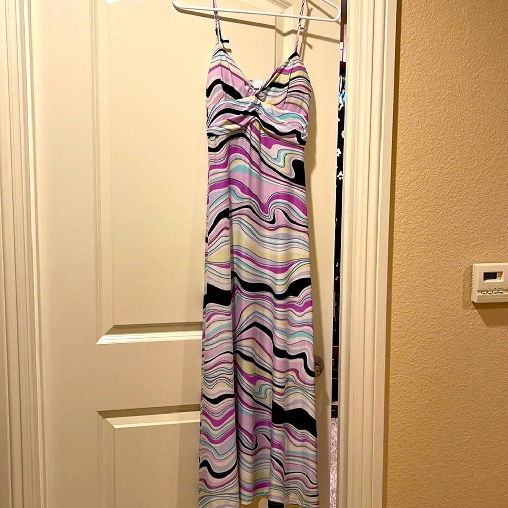 Summer long dress. Whimsical and fun